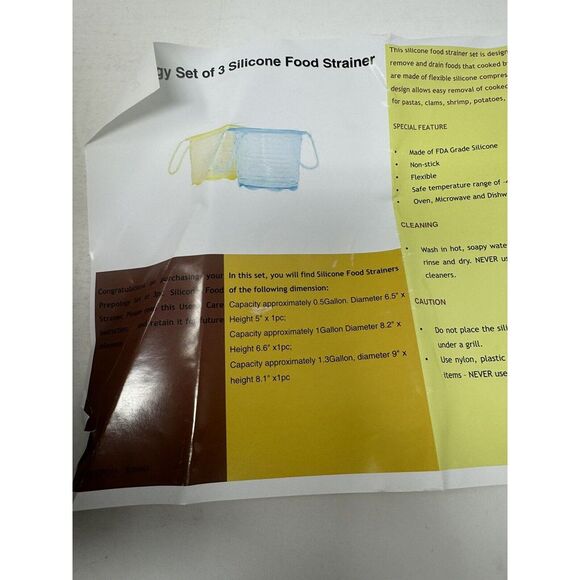 Prepology 3-Piece Collapsible Silicone Strainer Set ALL PINK Picture 4 Reference - Picture 3 of 4